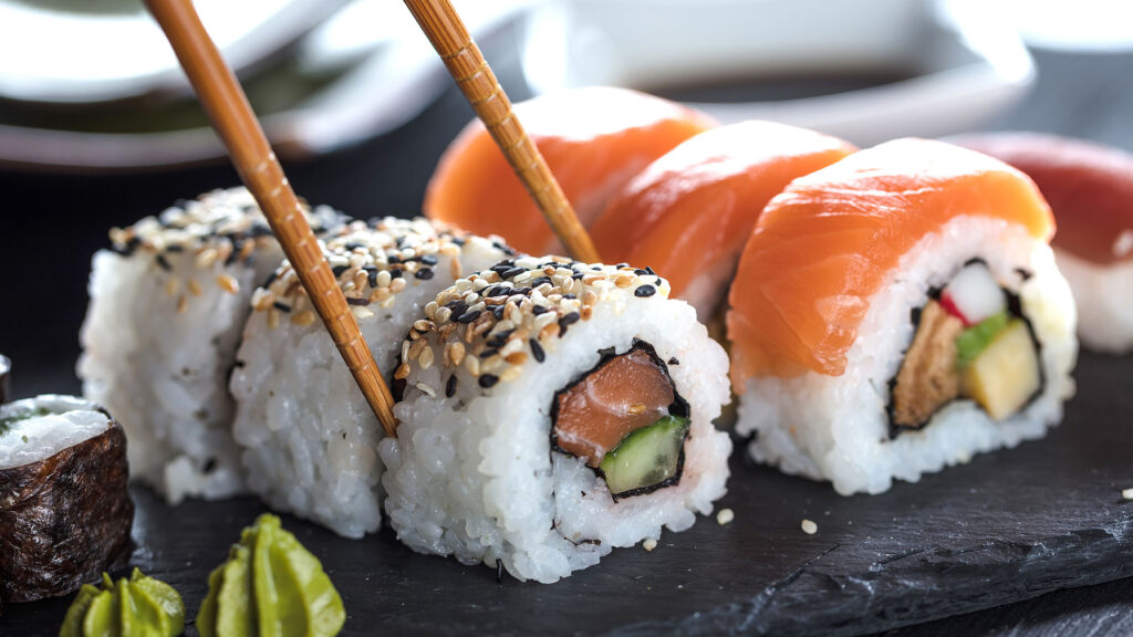 Große Auswahl an Sushi-Variationen im Chinarestaurant Phönix in Lübeck Buntekuh